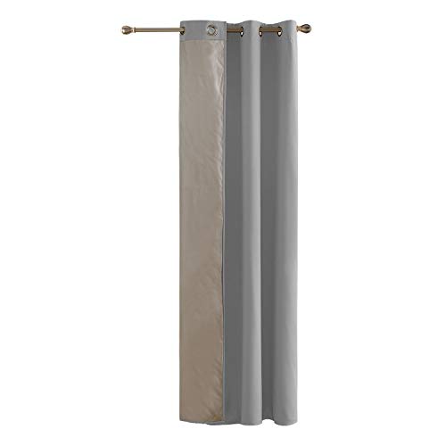Deconovo Cortinas para Ventanas Aislantes Termicas con Forro Oxford 1 Panel 140 x 180 cm Gris Claro