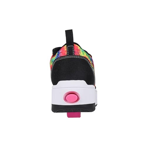 Heelys POP PRO Prints Wheeled Heel Shoe, Black/N. Pink/Tye DYE, 13 US Unisex Big Kid3