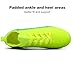 TUYSKE Kids Soccer Cleats for Boys and Girls Youth Mid-top Football Shoes Outdoor Athletic Turf Soccer Shoes Bright Green
