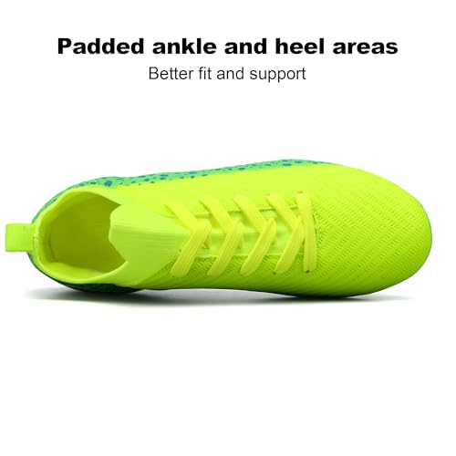 Kids Soccer Cleats for Boys and Girls Youth Mid-top Football Shoes Outdoor Athletic Turf Soccer Shoes3