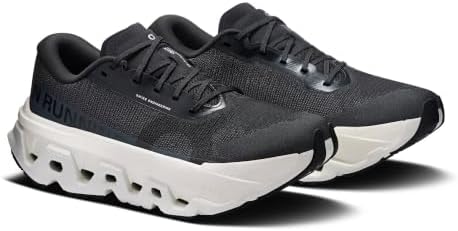 On Women's Cloudmonster 3 Hyper Road Running Shoes, Black/Ivory, Size 8 - 5