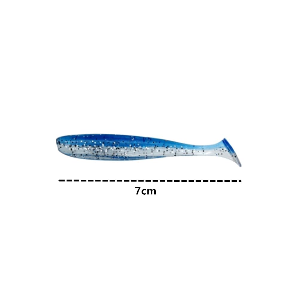 30 Esche Da Pesca Black Minnow - Soft Plastic, 6/7/9 Cm, 10 Colori, Per Trote E Acqua Dolce - Foto 4