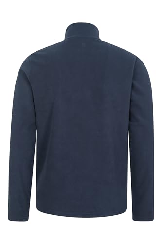 Mountain Warehouse Camber Ii Mens Half-Zip Fleece - Lightweight & Quick Dry Microfleece - Autumn, Winter, Outdoors Navy M - 6