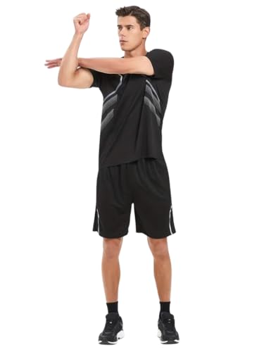 Image of Lymio Polyester T-Shirt and Shorts Cord Set for Men (Men Cord Set 08-11)