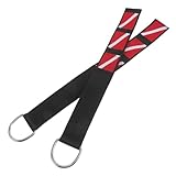 HOODANCOS Cinturino da Polso per Immersioni con Anello d Regolabile 4 Cm, Set 2 Pezzi, Resistente e Sgancio Rapido per Fotocamere Subacquee, Torce e Attrezzatura Sport Acquatici,
