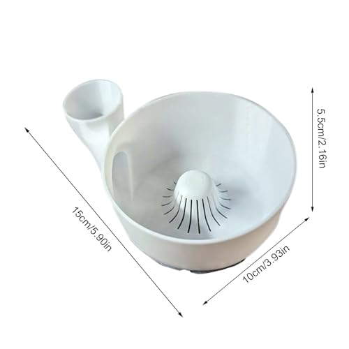 Vegetable Cleaner Bowl, Fruit Spinner Washer, 3D Food Cleaning Tool, Automatic Water Drainer, Multi Purpose Rinsing Basket, Compact White, Excellent for Camping & Travel - immagine 4