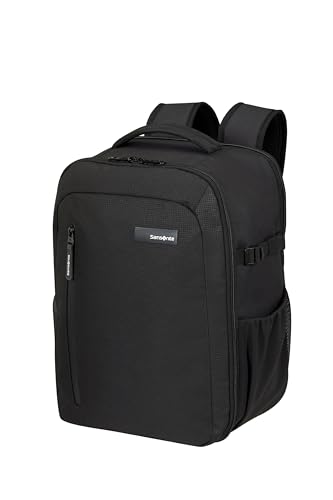 Image of Samsonite Roader Cabin Backpack 40 x 30 x 20 cm Hand Luggage for Ryanair, Wizz Air & Vueling, Underseat Bag with Laptop Compartment 15.6 Inches, 26 L, 0.70 kg, Black (Deep Black)