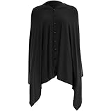 minkissy Stilltuch für Babys mit Knopfleiste Atmungsaktiver Baumwolle Multifunktionaler Stillponcho...