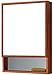 AWJ Miroirs pour Salle de Bain 19.6"X27.5"X4.7" Moderne Minimaliste Espace Aluminium Bois Miroir Cabinet Mural Miroir de Salle de Bain avec Support de Rangement