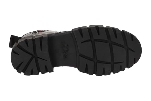 s.Oliver Damen Stiefeletten ohne Absatz zum Schnüren Vegan, Schwarz (Black), 37 EU – Ansicht 8