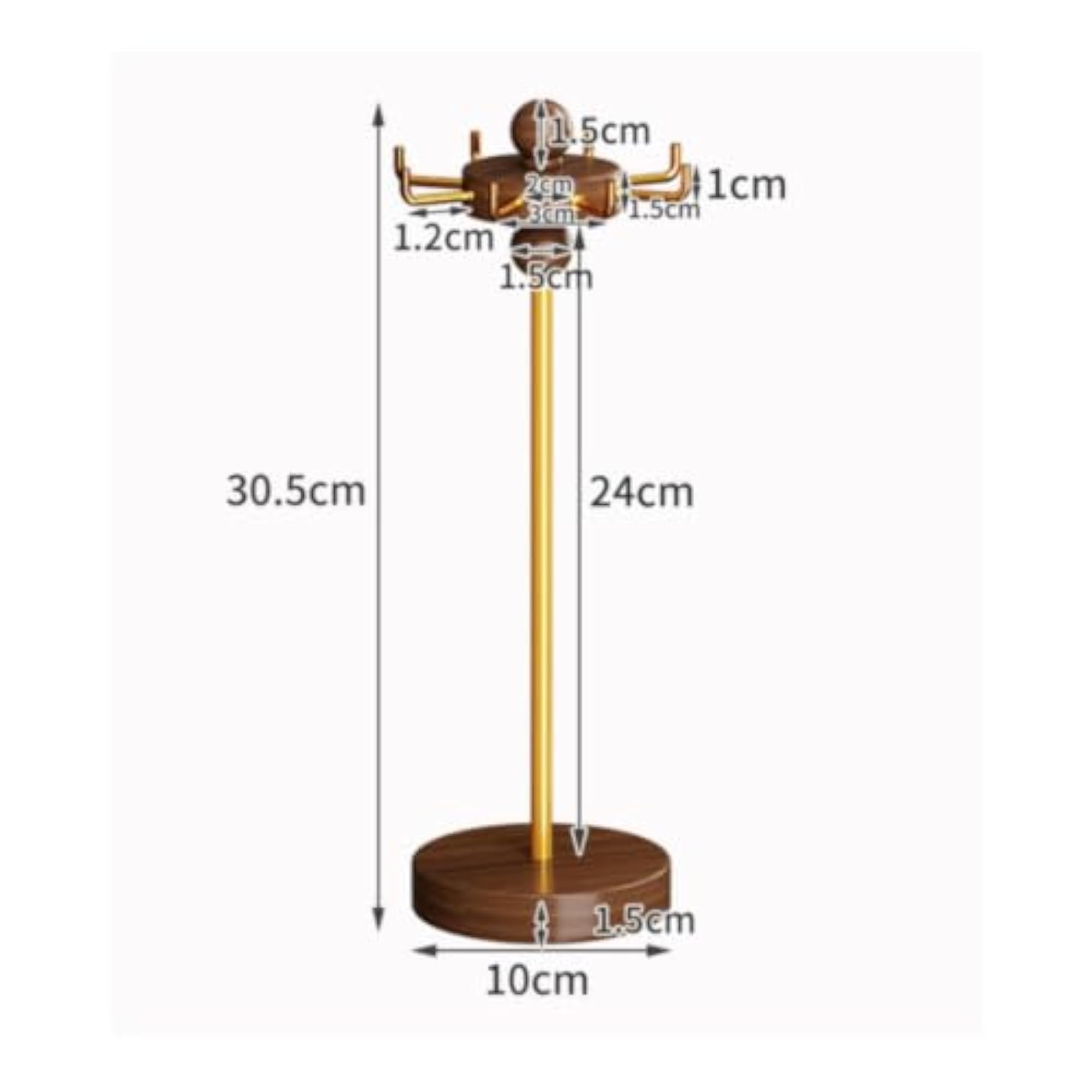 Jewelry Display Stand Tabletop Rotating Organizer