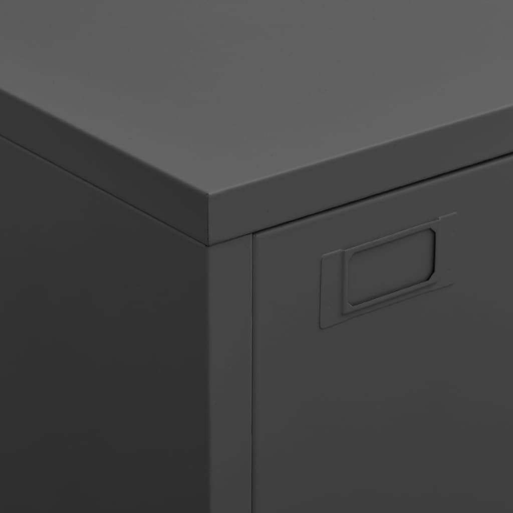 Industrial Storage Chest Anthraciteplastic storage containers with lids 29.5"x15.7"x45.3" MetalSuitable for any room in your home or office