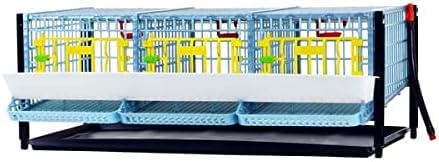 Quail Breeding Cage Indoor: Layer Addition Quail Coops, Quail Pens Easy Clean, Rust-Free, Easy Egg Collection (2024 Upgrades: Longer Waste Trays, Removable Middle Walls) Cimuka by Hatching Time