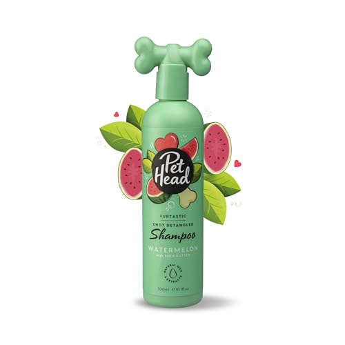 Pet Head Furtastic Hundeshampoo | Wassermelonenduft | Pflegt und Macht langes lockiges Hundefell weich | pH-Neutral | Vegan & Tierversuchsfrei | Sanfte Formel für Hunde und Welpen | 300ml