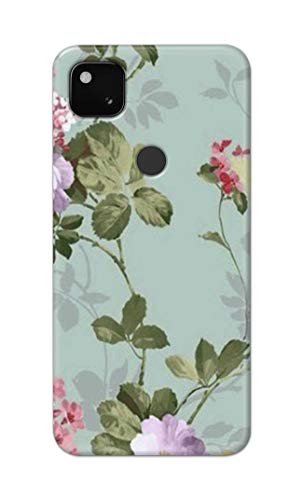 Image of Printed Hard Back Cover Case for Google Pixel 4A 4G Back Cover (Floral Painting) -702