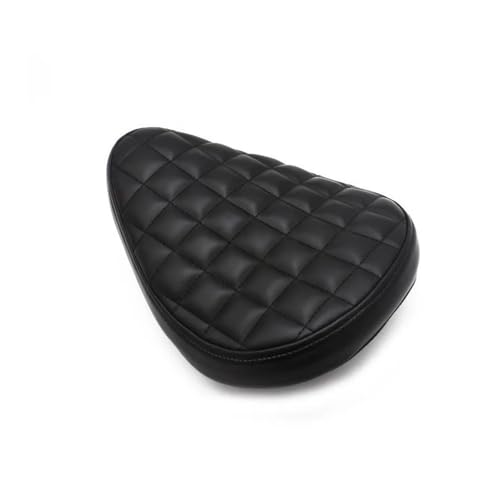 Asiento pasajero trasero universal en cuero retro para motos tipo cafe racer y custom