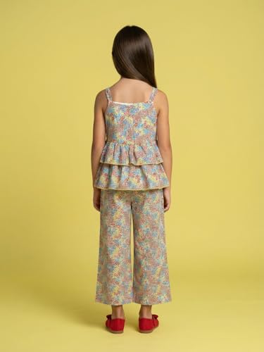 Image of Nautinati Girls Printed Top & Shorts Co-Ord Set | Age 2-10 Years