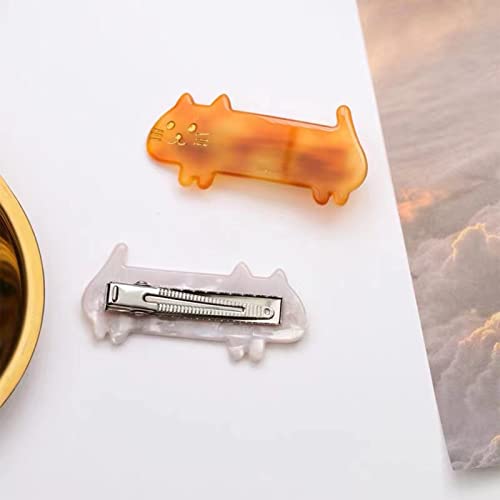 Noonebutyou 8 Pcs Cat Hair Clips Cute Small Cat Barrettes Fashion Kitty Hair Clips Sweet Cat Acrylic Resin Clips For Girl Teen Women thumb #1