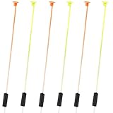 Motionchic 6 Pcs Wire Spring Bobbers Sensitive Ice Fishing Bobbers with Distinctive Colored Ends Durable Structure Essential Ice Fishing Accessories for Enhanced Bite Detection