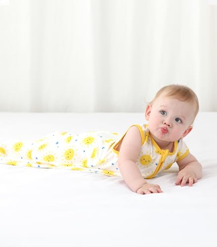 Image of Baby Sleep Sack Soft Wearable Blanket 2-Way Zipper Sleeping Bag for Girls Boys 0-3T, Viscose Made from Bamboo