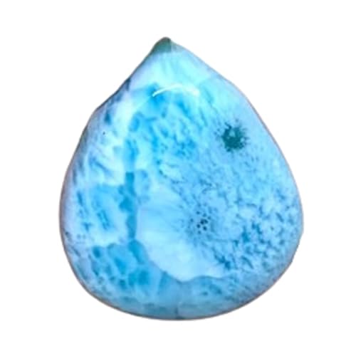 Larimar cabochon poire pour réparer un bijou ou réussir son sertissage DIY