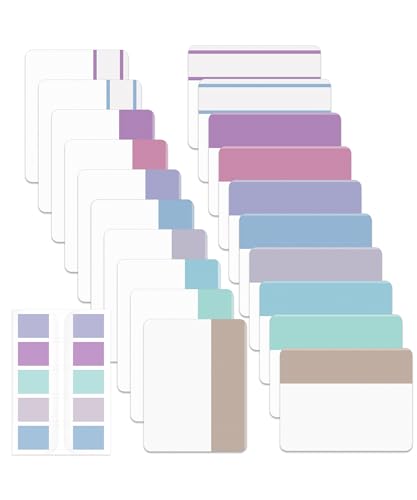 Mr. Pen- Sticky Index Tabs, 500 Pcs, 21 Sets, Morandi, Writable Colored Pages Markers Labels for Reading Notes, Books, Binders, Notebook, Folders and Classify Files, Water-Resistant