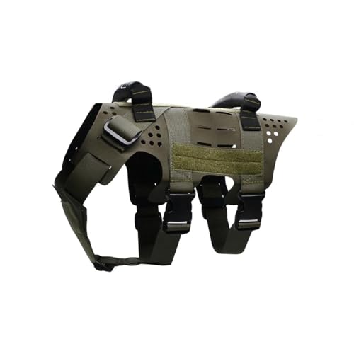 Peak by Ray Allen Pikes Harness, Small and Medium Breed Dog Harness, Adventure Dog Harness, Puppy Hiking Harness, Lightweight Salute Nylon, Water-Resistant (Ranger Green, X-Large)