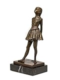 Material: Bronze aubaho Bronzeskulptur Tänzerin Ballerina Ballett Bronze Skulptur Antik-Stil nach Degas