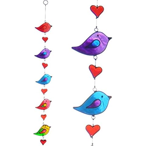 Colourful Bird Stained Glass Sun Catcher Mobile Cover