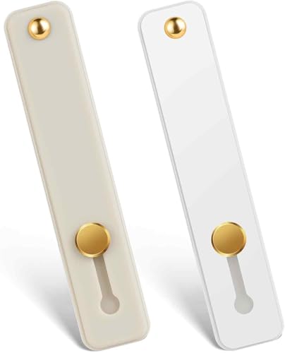 NEO+ Lot de 2 supports de doigt pour téléphone portable, poignée en silicone, support de sangle de doigt, béquille portable universelle pour la plupart des...