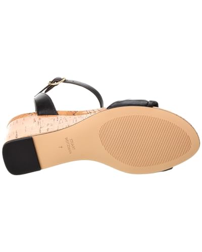 Stuart Weitzman Everly 75 Leather Wedge Sandal4