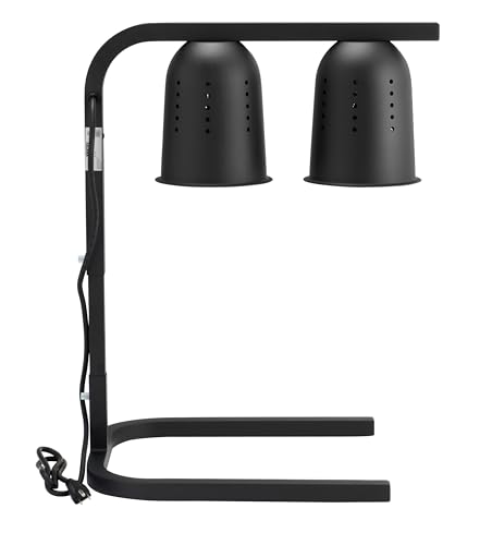 Kratos 31M-004 Bulb Warmer, Two Bulb Heat Lamp, Black, 120V, 500 Watts, Countertop Food Warmer thumb #1