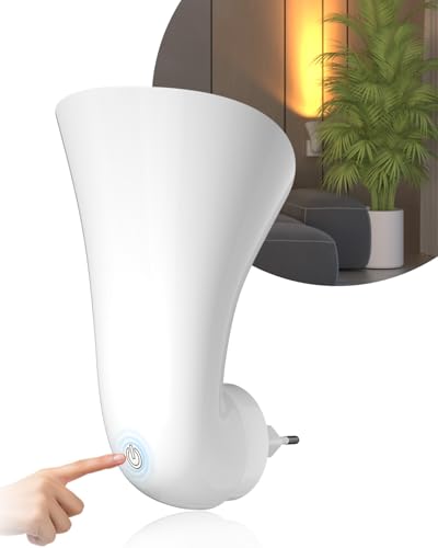 BrightArk Steckdosenlampe mit Touch-Schalter, GU10 Wandleuchte...