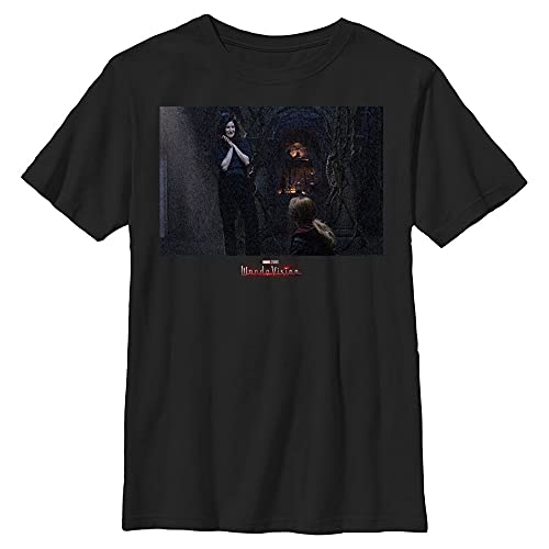 T-shirt Wandavision Marvel garçon haut col rond coton enfant