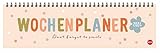  Design Wochenquerplaner 2024. Wochenkalender in frischen Farben zur Übersicht bei der Planung aller wichtigen Termine. Tischkalender für Büro und zu Hause mit Platz für Notizen.