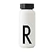 Design Letters Botella térmica / aislada personal (Blanco) - R - Aspiradora de doble pared sin BPA, diseño nórdico, se mantiene fría hasta 24 horas / caliente hasta 12 horas, 500 ml, 280 g