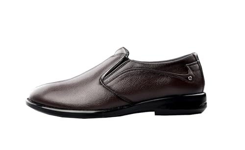 Image of Zebra Men's Formal Brown Leather Shoe-6