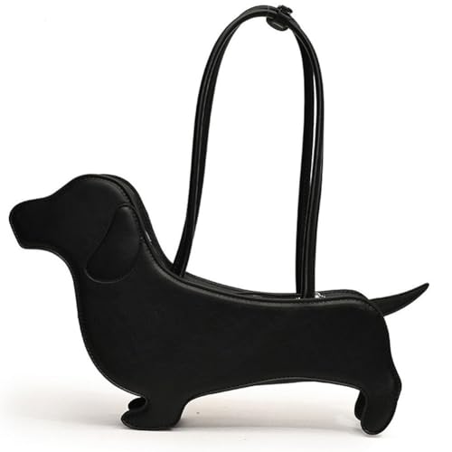 Ymxygz Umhängetasche in Cartoon-hundeform, Pu-Leder, Süßes Dackel-Design, Unterarmtasche, Leder-geldbörse, Handtasche Für Damen Und Mädchen