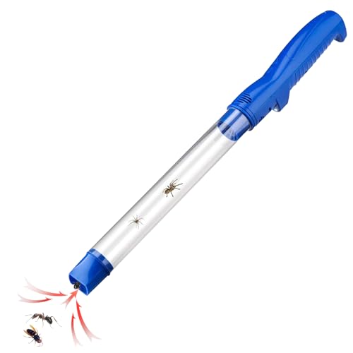 Trampa eléctrica para Insectos – de Insectos Recargable por USB, Aspirador de Mano para Moscas, arañas, | Atrapasueinsectos portátil con Cabezal de Cepillo, para casa, balcón, l