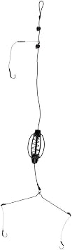 Carp Fishing Feeder Baits Cage, Spring Fish with Holder, Sinkers Feeder Tackle Sinkers Weights Inline Methods Fishing Tackle Baits Cage Hook Rigs Set Accessories