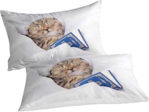 Housse Couette Chat 3D 160x200 Parure Microfibre Facile à Fermer - 5
