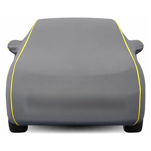 Image of Kayme Premium Grey Glanza Car Cover Waterproof for (All Models & Variants - Petrol, Diesel, CNG & EV) |Speacially Custom Fit with Mirror Pockets |All-Weather Protection - Outdoor Car Body Cover