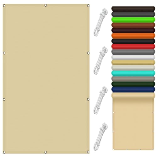 Voile d'ombrage rectangulaire anti-pluie pour solutionner le vis-à-vis - 2