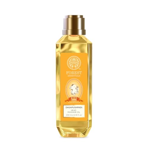 Forest Essentials Baby Hair Oil with 10 herbs specially for Baby Care to gently nourish delicate skin | Ayurvedic Head Massage Oil for Babies | Promotes Hair Growth | Gentle & Natural