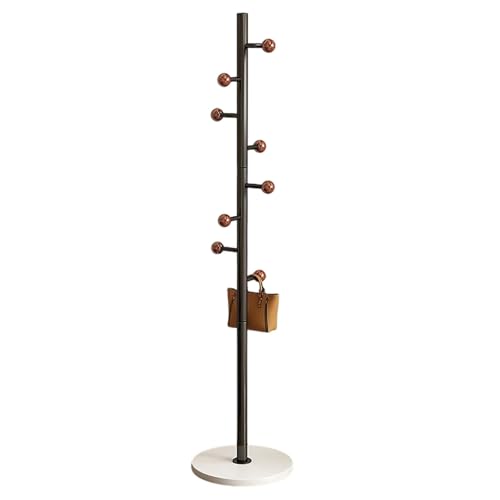MRMRMNR Burro Perchero de Pie, Colgador de Entrada, Porta Abrigos, Perchero de Suelo y Organizador de Recibidor Estable con 8 Ganchos – Ideal para Accesorios en Casa, Pasillo u Oficina