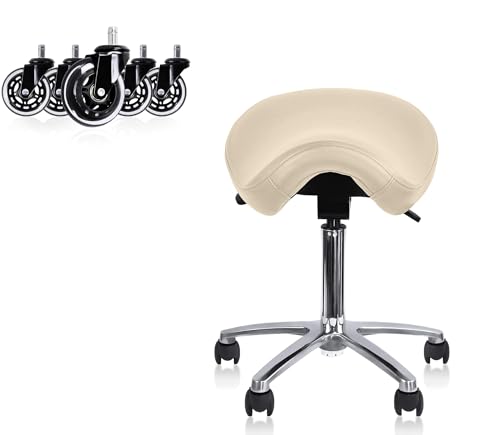 2xhome Ergonomic Saddle Stool  Backless Rolling Of Review