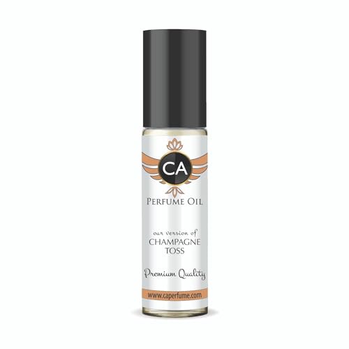 CA Perfume Impression of Champagne Toss for Women Fragrance Oil Floral Fruity Scent Long Lasting Perfumes for Women Travel Size TSA Ready Mini Parfum Body Oil Roll-on 0.33 Fl Oz 10ml