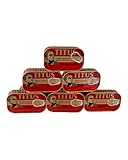 Canned Titus Sardines in Oil - Pack of 5 125g Sardine Tin Enveloped in Soybean Oil, Sardines in Oil a Source of Omega-3 Fatty Acids, Calcium & Vitamin B-12 & D, To Prepare Quick Meals & Easy to Digest