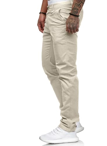 Image of HUNGSON Mens Chinos Dress Pants Slim Fit Stretch Business Casual Golf Work Slacks Trousers