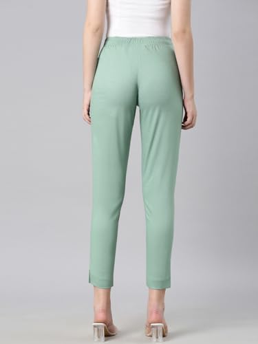 Image of TWIN BIRDS Women Viscose Cotton Kurti Pants | Stretch Ethnic Daily Trousers